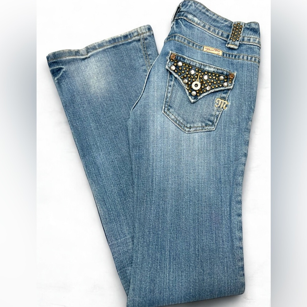 Miss Me "Lucille" Boot Cut Low Rise Stretch Denim Jeans | Women’s 27